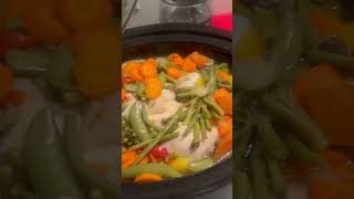 Slow Cooker  Mijoteuse  Poulet entier avec légumes variés ✅ slowcookerrecipe chicken veggies [upl. by Slavic47]