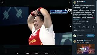 Halterofilia Juegos Olímpicos 2024 81 Kg Femenino Wenwen Li Campeona Olimpica [upl. by Ahsemak]