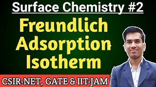 Freundlich Adsorption Isotherm  Adsorption Isotherms  Surface Chemistry for CSIR NET [upl. by Swamy]