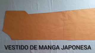 Molde vestido de manga japonesa [upl. by Labors]