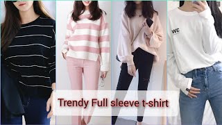 fashionable trendy full sleeve tshirt for girls and women [upl. by Nerta]