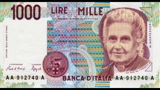 Collezione delle Banconote in Lire della Banca dItalia  Italian Bank of Italy Lire Collection [upl. by Eiger]