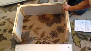 IKEA EKTORP Footstool Ottoman Assembly Instructions Video  How To [upl. by Oruntha365]