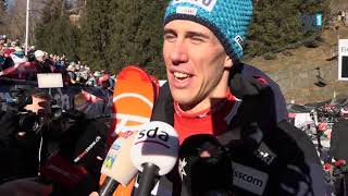 Interview mit Ramon Zenhäusern Vierter im Slalom von Wengen [upl. by Adnorhs]