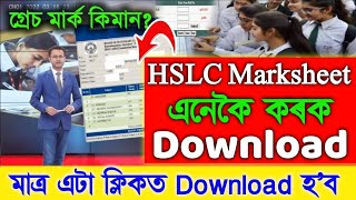 HSLC Marksheet Download Seba Marksheet Download HSLC Marksheet 2024 HSLC Marksheet [upl. by Eiahpets]