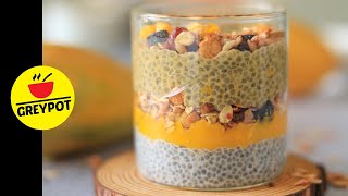 Chia Seed Mango Pudding  Easy and Healthy Breakfast Recipe  Weight loss recipes SHORTS [upl. by Quackenbush]