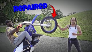 crf150r and yz125 axel repair vlogvideo [upl. by Lonne319]