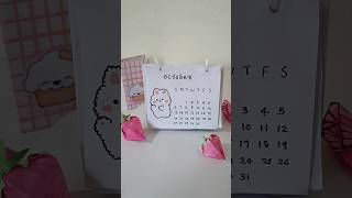 Diy desk calendar  How to make mini calendar shorts [upl. by Ybreh787]