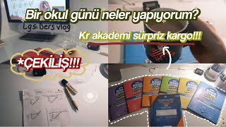 Okul Günü Vlog🎀LGS Ders Çalışma Günlüğüm Aralık Ayı Kr Akademi Kitaplarını İnceleyim  Çekiliş😍 [upl. by Honeywell]