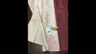 KANCHIPURAM HANDLOOM PURE SILK SAREE with SILKMARK CERTIFICATE [upl. by Kreager255]