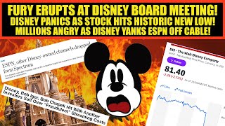 Disney PANICS Board ERUPTS in Furious Meeting  Disney FREAKS Out Pulls ESPN Off Spectrum Cable [upl. by Crockett490]