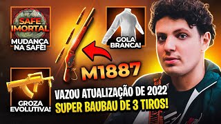 BAUBAU DE 3 TIROS SAFE IMORTAL ARMAS DOURADAS QUE EVOLUEM VAZAMENTOS 2022 DO FREE FIRE GB12 [upl. by Annecorinne]