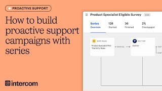 How to build proactive support campaigns with series in Intercom [upl. by Ititrefen]