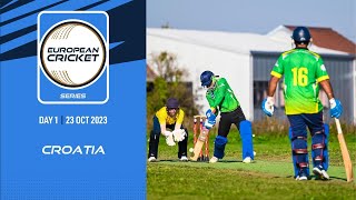 🔴 ECS Croatia 2023  Day 1  T10 Live Cricket  European Cricket [upl. by Chenee]