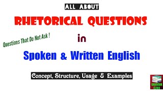 What is a Rhetorical Question  Interrogative Sentences [upl. by Swainson]