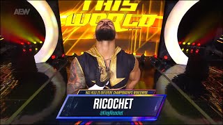 Ricochet Debut Entrance  AEW Dynamite August 28 2024 [upl. by Natloz]