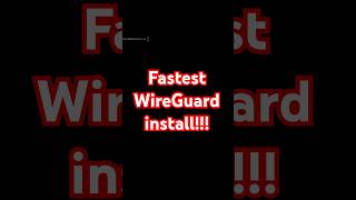 Fastest WireGuard install wireguard vpn homeserver tech computer ubuntu technology shorts [upl. by Eve143]