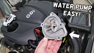 HYUNDAI SANTA FE WATER PUMP REPLACEMENT REMOVAL [upl. by Anitnas]