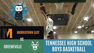 TSSAA High School Boys Basketball Greeneville 85 Morristown East 74 Highlights 21122 [upl. by Nava578]