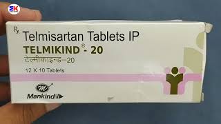 Telmikind 20 Tablet  Telmisartan Tablet  Telmikind 20mg Tablet Uses Benefits Dosage Review [upl. by Neddie]