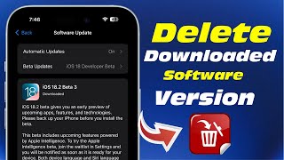 How To Delete iOS 18 Beta After Update  How To Delete Downloaded Software Update on iPhone [upl. by Ylrebmek541]