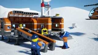 Lego City  Arctic  60036  Arctic Base Camp  Lego 3D Review [upl. by Nossah]