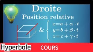 Déterminer la position relative de 2 droites dans lespace avec les représentations paramétriques [upl. by Attirehs]