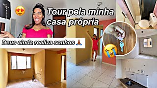 COMPREI MEU PRIMEIRO APARTAMENTO 🙏🏾😭🏠  tour emoção e desabafo [upl. by Yorled]