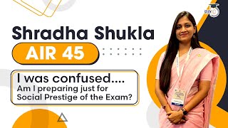 UPSC 2021 Topper Interview  Complete Strategy for UPSC Exams by Shradha Shukla AIR 45 [upl. by Careaga990]