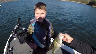 Watauga Lake Spotted Bass Fishing 121320 [upl. by Ardnal399]