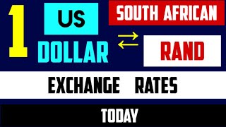 Current US Dollar to South African Rand Conversion Rates USDZAR 15 JULY 2024 [upl. by Crockett83]