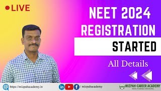 🔴 Live  NEET 2024 Registration Started  Doubt Clarifications  Join Now  Mizpah Career Academy [upl. by Orian73]