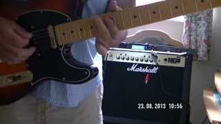 Fender Telecaster Modern Player Plus and Marshall MG 30FX [upl. by Anirbaz]