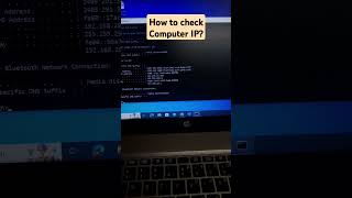 How to check computer ip techvyas1 ipaddress computer cmd ipconfig ipconfigall education [upl. by Fermin]