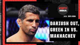 Beneil Dariush injured Bobby Green to fight Islam Makhachev on Feb 26  ESPN MMA [upl. by Baldwin]