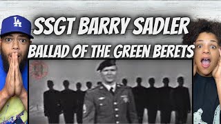 Wow  FIRST TIME HEARING  SSgt Barry Sadler  Ballad Of The Green Berets REACTION [upl. by Asiat]