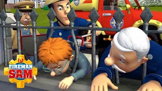 Firefighters are stuck  Fireman Sam 🔥 Best First Aid Rescues  Safety Cartoon [upl. by Trina]