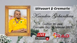 Live Streaming Uitvaart amp Crematie Koenden Gobardhan [upl. by Ayekat]