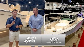 Grady White Boats At Lake of The Ozarks  From FLIBS 2023 With Kellys Port [upl. by Kaela175]