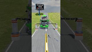 Cars and Bus vs Big Cannon Fire and Chained Hydraulic Crush  BeamNGdrive [upl. by Toth162]