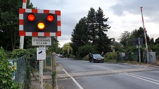 Halogen Lights at Fulbourn Level Crossing Cambridgeshire [upl. by Nolra]