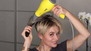 SHORT HAIR TUTORIAL  How To Create A quotShaggy Pixiequot Hairstyle [upl. by Spevek517]