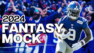 An Expert 2024 Fantasy Football Mock Draft [upl. by Cogswell]