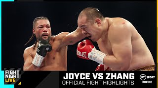 Big Bang Zhang with a TKO  Joyce vs Zhang  Official Fight Highlights  BT Sport [upl. by Ashling644]