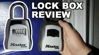 Master Lock Combination LockBox for Real Estate REVIEW [upl. by Aidne]