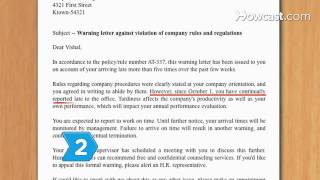 How to Give Written Warnings at Work [upl. by Gloriane]