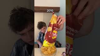 Eating chips then now food chips lays doritos challenge kebab streetfood foodie [upl. by Sanoj]