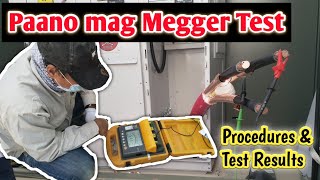 Megger Testing Procedure and Test Results Paano mag Megger Test [upl. by Asikal]