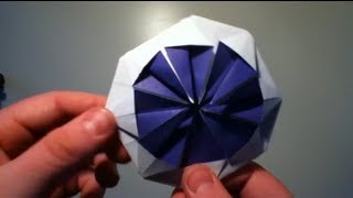 Origami Blume  Faltanleitung [upl. by Clarey]