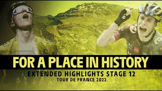 Highlights  Stage 12  TDF2022 [upl. by Ahsilak]